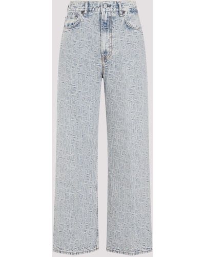 Acne Studios Blue Cotton 5 Pockets Denim Jeans - Gray