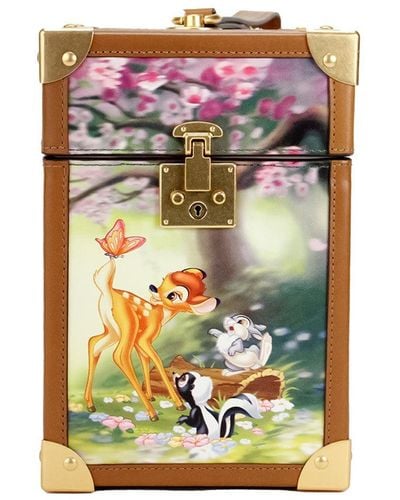 Kate Spade Disney Bambi 3d Trunk Printed Pvc Top Handle Clutch Handbag - Multicolour