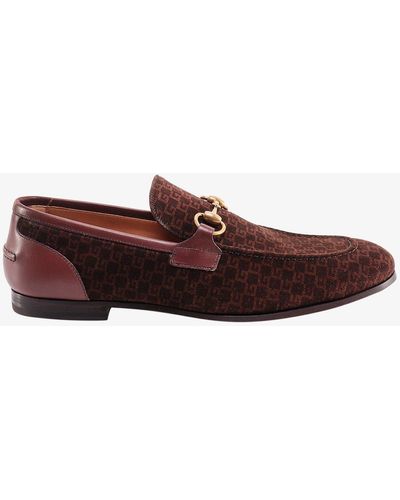 Gucci Leather Loafers - Red