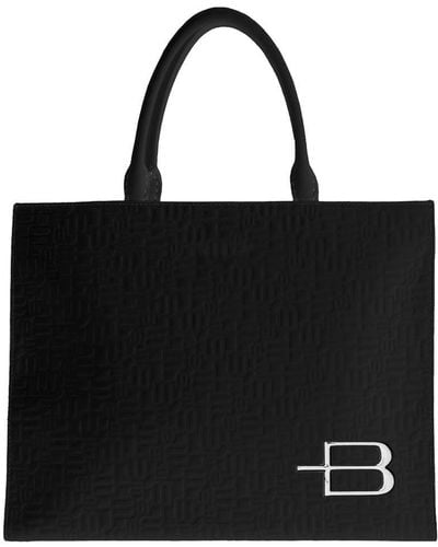 Baldinini Black Leather Di Calfskin Handbag
