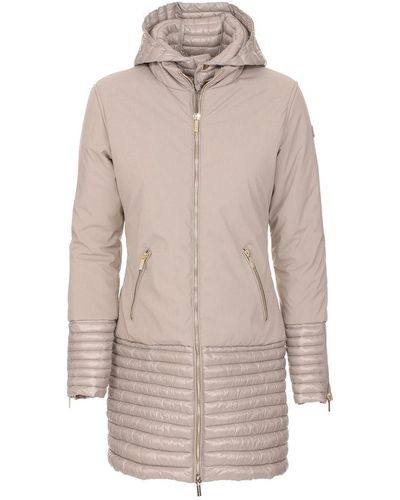 Maison Espin Champagne Shimmer Down Jacket - Natural