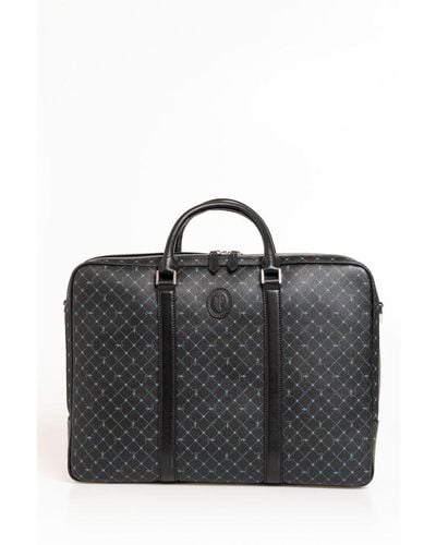Trussardi Black Leather Briefcase