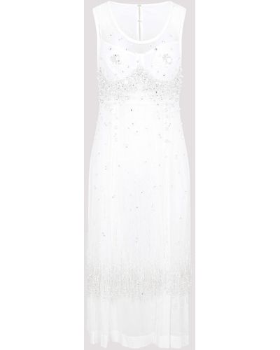 Bottega Veneta Crystal Dress - White