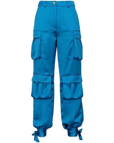 Pinko Light Blue Polyester Jeans & Pant