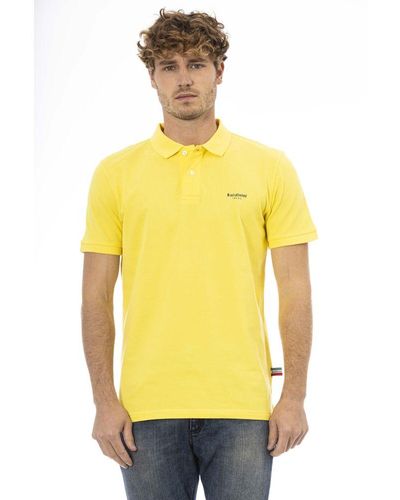 Baldinini Yellow Cotton Polo Shirt