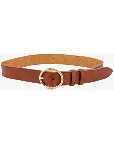 Celine Leather Belts - Brown