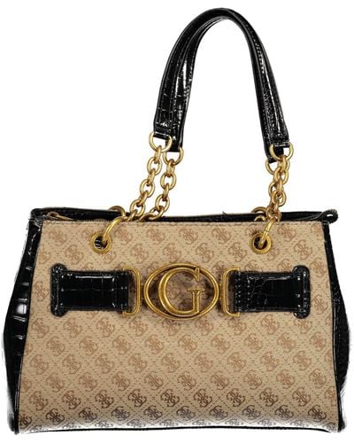 Guess Chic Chain-Handle Tote Bag - Black