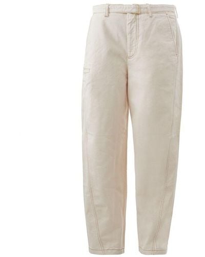 Emporio Armani Cotton Jeans & Pant - Natural