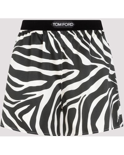 Tom Ford Black Silk Pyjamas Shorts