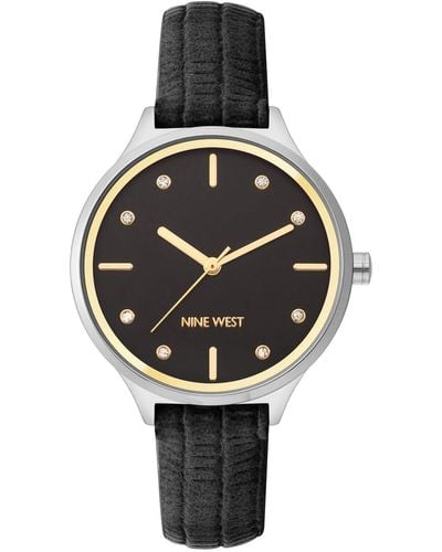 Nine West Silver Watches - Black