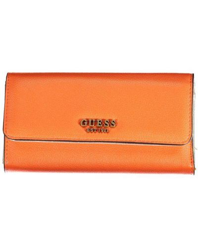 Guess Orange Polyethylene Wallet