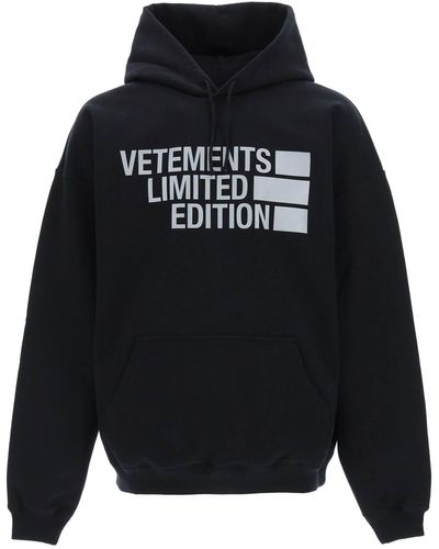 Vetements Limited Edition Big Logo Hoodie - Black