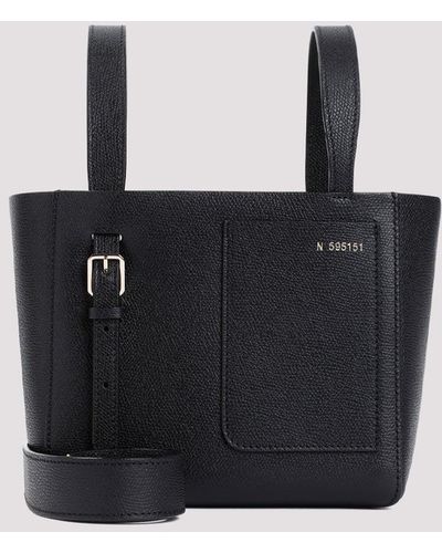 Valextra Black Bucket Mini Bag