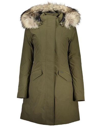 Woolrich Cotton Jackets & Coat - Green