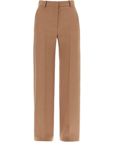 Stella McCartney Straight Wool Trousers For - Brown