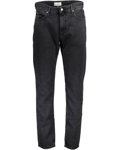 Calvin Klein Chic Washed Effect Dad Jeans - Blue