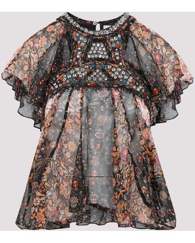 Isabel Marant Black Silk Orna Dress