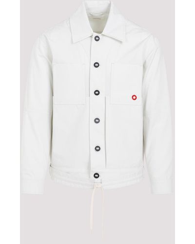 Craig Green Green Olive Cotton Circle Worker Jacket - White