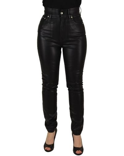 Dolce & Gabbana Chic High Waist Skinny Pant - Black