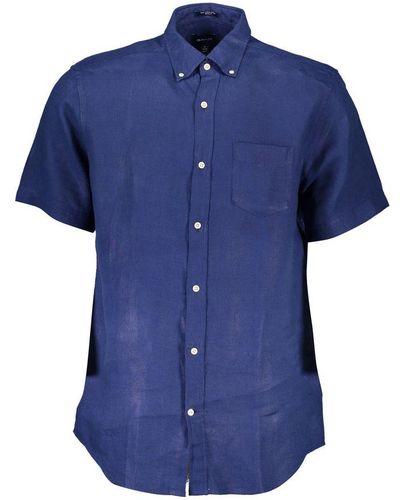 GANT Blue Linen Shirt
