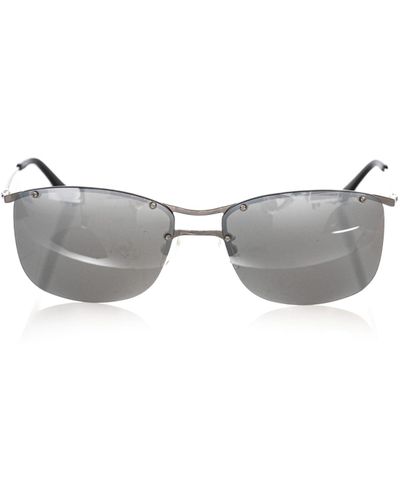 Frankie Morello Sleek Clubmaster Sunglasses - Grey