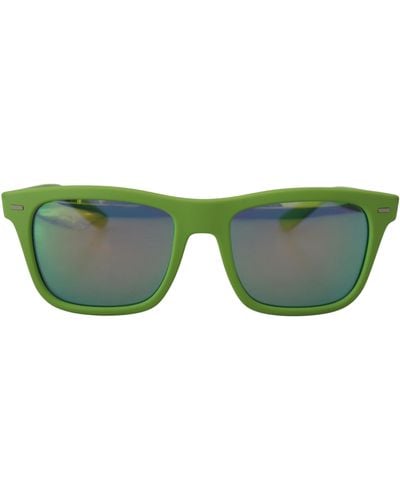 Dolce & Gabbana Rubber Full Rim Frame Shades Dg6095 Acid Sunglasses - Green
