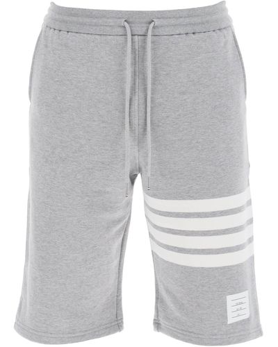 Thom Browne 4 Bar Sweat Shorts - Gray