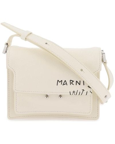 Marni Mini Soft Trunk Shoulder Bag - Natural