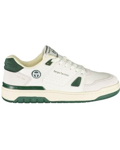 Sergio Tacchini Sleek Trainers With Contrasting Accents - White