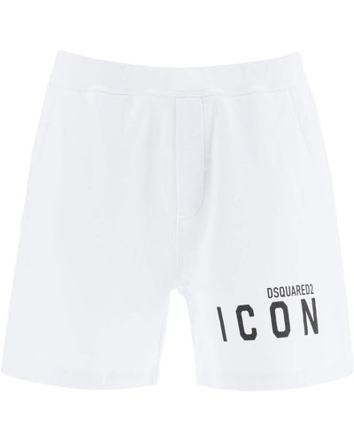 DSquared² Short Sweatpants Icon - White