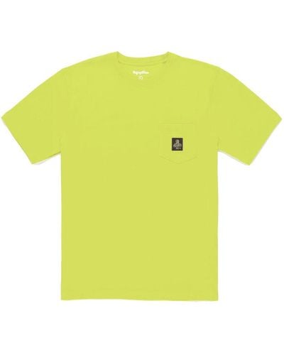 Refrigiwear Sunny Cotton Tee With Chest Pocket Logo - Yellow