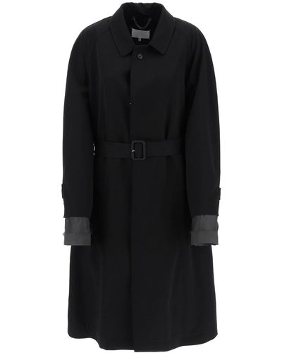 Maison Margiela "Trench Coat With Discreet - Black