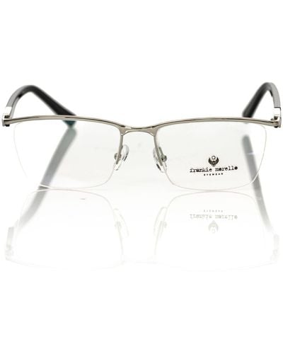 Frankie Morello Elegant Clubmaster Eyeglasses - Black