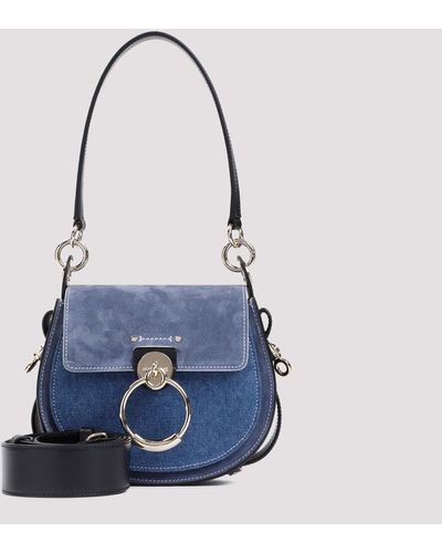 Chloé Denim Blue Suede Calf Leather Bag