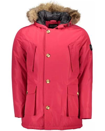 Roberto Cavalli Polyester Jacket - Red