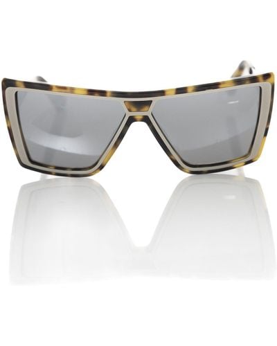 Frankie Morello Chic Turtle Pattern Square Sunglasses - Black