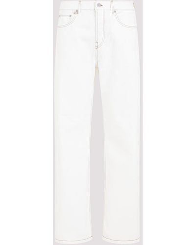 Jacquemus Off White Regenerative Cotton Le De Nimes Droit Jeans