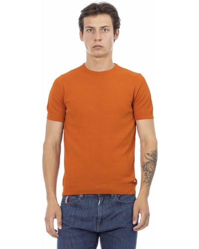 Baldinini Chic Short Sleeve Cotton Jumper - Orange
