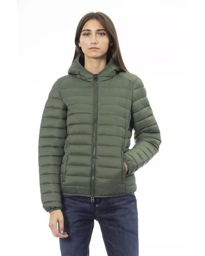 INVICTA WATCH Chic Quilted Hooded Jacket - Green