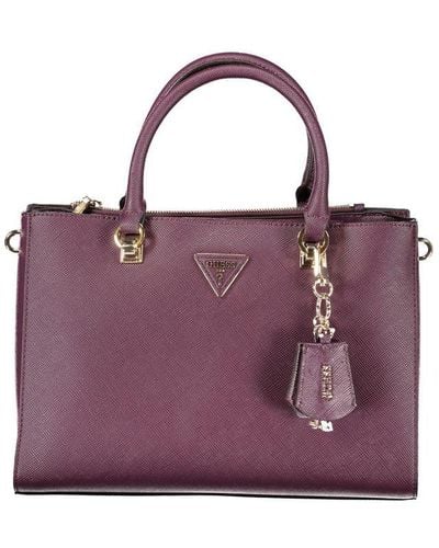 Guess Polyethylene Handbag - Purple