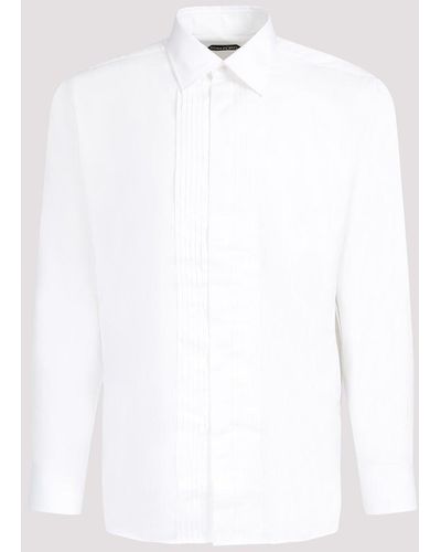 Tom Ford Optical White Evening Cotton Shirt