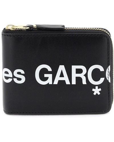 Comme des Garçons Comme Des Garcons Wallet Zip-around With Maxi Logo - Black