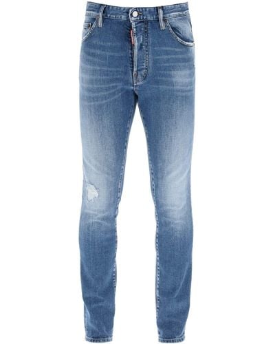 DSquared² "Medium Preppy Wash Cool Guy Jeans For - Blue