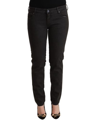 Ermanno Scervino Chic Low Waist Skinny Denim - Black