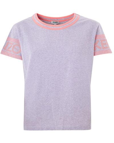 KENZO Cotton Tops & T-Shirt - Purple