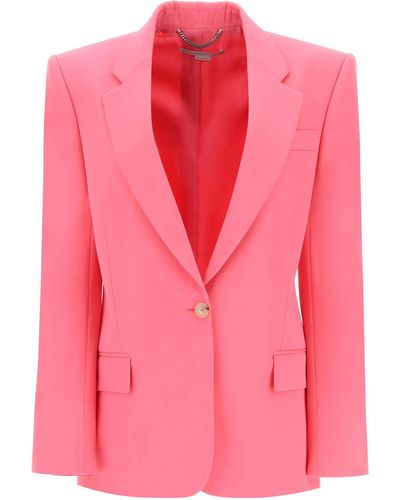 Stella McCartney Blazer In Responsible Wool - Pink