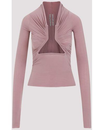 Rick Owens Dusty Pink Prong Cupro T