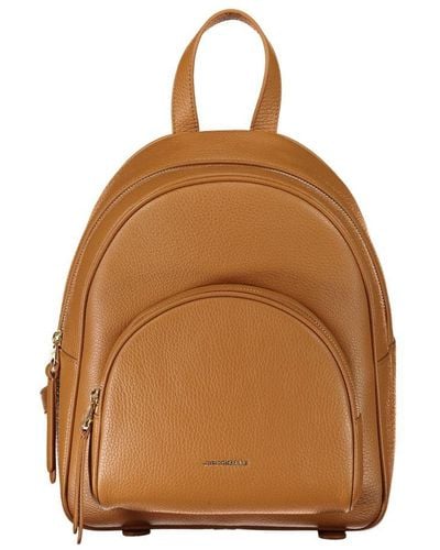 Coccinelle Leather Backpack - Brown