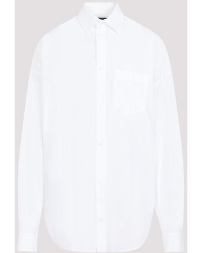 Balenciaga White Cotton Cocoon Shirt