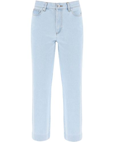 A.P.C. New Sailor Straight Cut Cropped Jeans - Blue